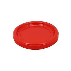 Huramarketing 22 cm 25'li Kırmızı Plastik Tabak
