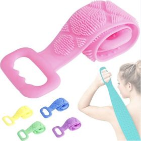Huramarketing 70 cm Çift Taraflı Masaj Etkili Banyo Sırt Kesesi