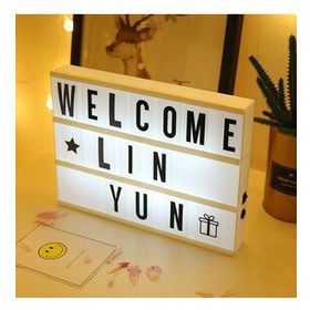 Huramarketing A5 Led Işıklı Yazı Panosu Lightbox Dekoratif Hediyelik