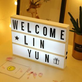 Huramarketing A5 Led Işıklı Yazı Panosu Lightbox Dekoratif Hediyelik