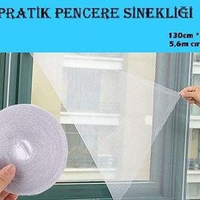 Huramarketing Ayarlanabilir Yıkanabilir Pratik Tül Pencere Sinekliği