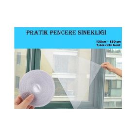 Huramarketing Ayarlanabilir Yıkanabilir Pratik Tül Pencere Sinekliği