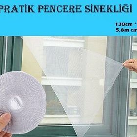 Huramarketing Ayarlanabilir Yıkanabilir Pratik Tül Pencere Sinekliği