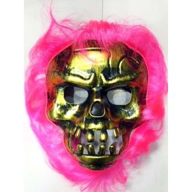 Huramarketing Cadılar Bayramı Pembe Saçlı Maske