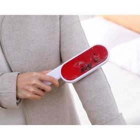 Huramarketing Çift Taraflı Kırmızı Tüy Kıl Yün Toz Alma Fırçası