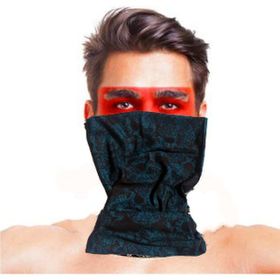 Huramarketing Çoklu Kafatası Mavi Siyah Baf Bandana Maske