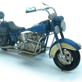 Huramarketing Dekoratif Metal Kırmızı Pembe Motosiklet Vintage Biblo