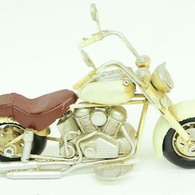 Huramarketing Dekoratif Metal Kırmızı Pembe Motosiklet Vintage Biblo