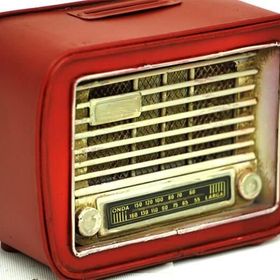 Huramarketing Dekoratif Metal Radyo Kumbara Vintage Ev Ofis Hediyelik