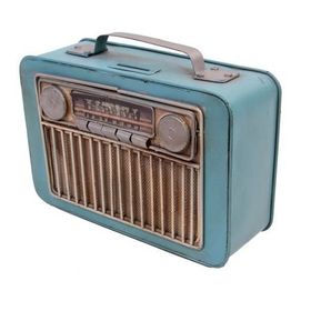 Huramarketing Dekoratif Metal Radyo Kumbaralı Hediyelik