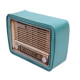 Huramarketing Dekoratif Metal Radyo Kumbaralı Hediyelik