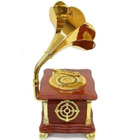 Huramarketing Gramofon Ayaklı Müzikli Vintage Müzik Kutusu Hediyelik