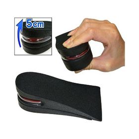 Huramarketing Hava Yastıklı Tabanlık 5 cm Siyah Boy Uzatıcı Tabanlık