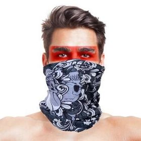Huramarketing Kafatası Yapraklı Baf Bandana Maske