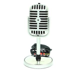 Huramarketing Karaoke Mikrofon Silver Speaker Hediyelik