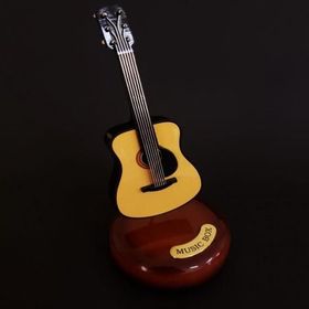 Huramarketing Kurmalı Gitar Müzik Kutusu Dekoratif Hediyelik