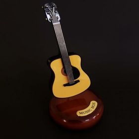 Huramarketing Kurmalı Gitar Müzik Kutusu Dekoratif Hediyelik