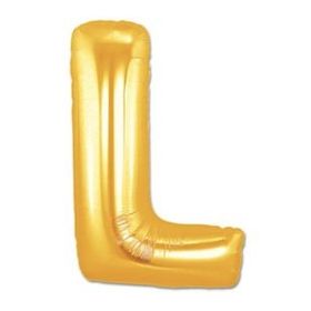 Huramarketing L Harf Altın Renk 40 inç Folyo Balon