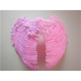 Huramarketing Mega Boy Pembe Renk 100X85 cm Tüylü Melek Kanadı