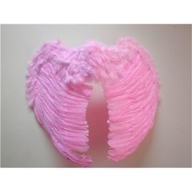 Huramarketing Mega Boy Pembe Renk 100X85 cm Tüylü Melek Kanadı