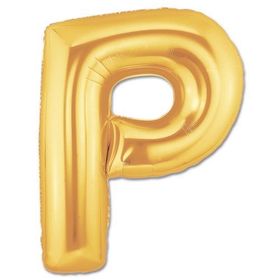 Huramarketing P Harf Altın Renk 40 inç Folyo Balon