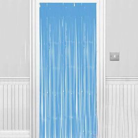Huramarketing Soft Açık Mavi Renk 100x220 cm Duvar Kapı Perdesi