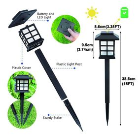 Huramarketing Solar 5 w Güneş Enerjili Gün Işığı Sarı Led 6'lı Set Çim Armatürü