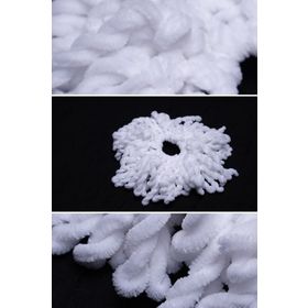 Hürrem Bone 1008_42 Beyaz Kadife Saç Tokası