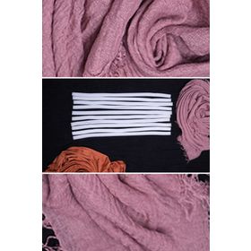 Hürrem Bone 1010O_42 Beyaz Süngeri Polyester Çift Katlı 10'lu Eşarp