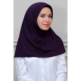 Hürrem Bone 1600-07 Mürdüm Sandy Sade Geçmeli Eşarp