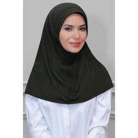 Hürrem Bone 1600-09 Haki Sandy Sade Geçmeli Eşarp