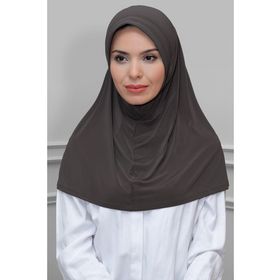 Hürrem Bone 1600-10 Vizon Sandy Sade Geçmeli Eşarp