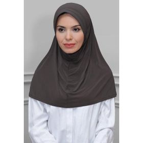 Hürrem Bone 1600-10 Vizon Sandy Sade Geçmeli Eşarp