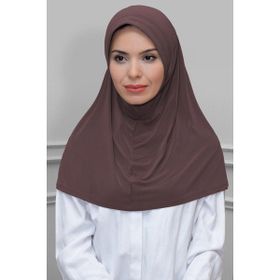 Hürrem Bone 1600-10 Vizon Sandy Sade Geçmeli Eşarp