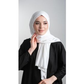 Hürrem Bone 1817_40 Krem Sandy Kumaş Sade Pratik Hazır Geçmeli Eşarp