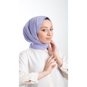 Hürrem Bone 202103_28 Lila Medine İpeği Sade Düz Klasik Şal