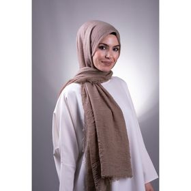 Hürrem Bone 202104_10 Vizon Düz Klasik Bürümcük Şal