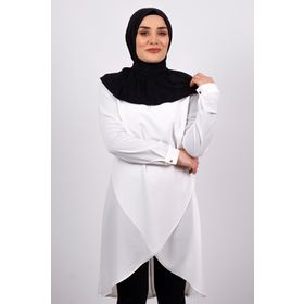 Hürrem Bone 2101-01 Siyah Sandy Arkadan Çıtçıtlı Geçmeli Eşarp