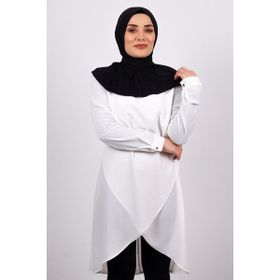 Hürrem Bone 2101-01 Siyah Sandy Arkadan Çıtçıtlı Geçmeli Eşarp