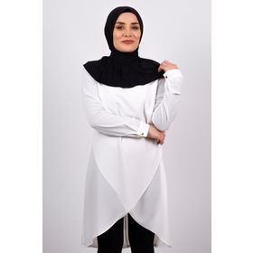 Hürrem Bone 2101-01 Siyah Sandy Arkadan Çıtçıtlı Geçmeli Eşarp