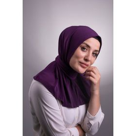 Hürrem Bone 2101-07 Mürdüm Sandy Arkadan Çıtçıtlı Geçmeli Eşarp