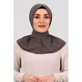 Hürrem Bone 2101-10 Vizon Sandy Arkadan Çıtçıtlı Geçmeli Eşarp