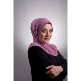 Hürrem Bone 2101-18 Gül Kurusu Sandy Arkadan Çıtçıtlı Geçmeli Eşarp