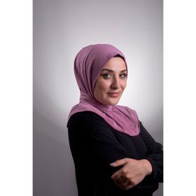 Hürrem Bone 2101-18 Gül Kurusu Sandy Arkadan Çıtçıtlı Geçmeli Eşarp