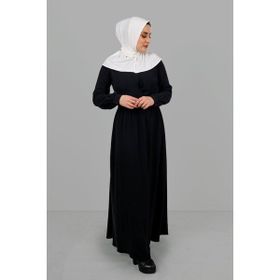 Hürrem Bone 2101-40 Krem Sandy Arkadan Çıtçıtlı Geçmeli Eşarp