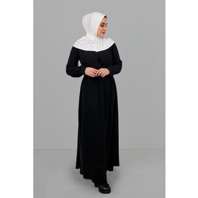 Hürrem Bone 2101-40 Krem Sandy Arkadan Çıtçıtlı Geçmeli Eşarp