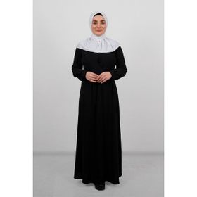 Hürrem Bone 2101-42 Beyaz Sandy Arkadan Çıtçıtlı Geçmeli Eşarp