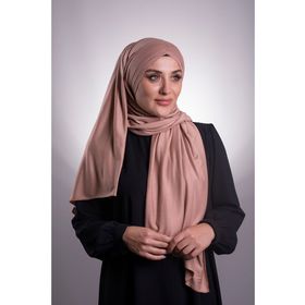 Hürrem Bone 2103_12 Bej Viskon Kumaş Üç Bantlı Arkadan Bağlamalı Şal