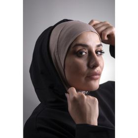 Hürrem Bone 2106_10 Vizon Viskon Kumaş Hijab Spor Pratik Hazır Geçmeli Bone