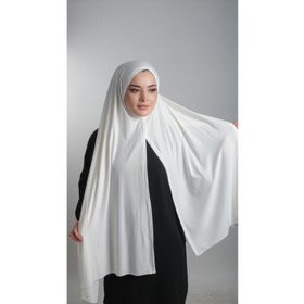 Hürrem Bone 2108_40 Krem Viskon Kumaş Penye Pratik Hazır Geçmeli Şal